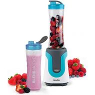 Breville Blend Active Personal Mixer & Smoothie Maker with 2 Portable Mixing Bottles (600ml) 300W Blue [VBL136]
