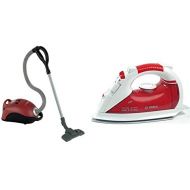 Theo Klein Bosch Vacuum Cleaner, Faithful Replica, With Battery Operated Suction And Sound Function, Model 6828, Dimensions: 19 cm x 25 cm x 74 cm, Toy for Children 3+ Years