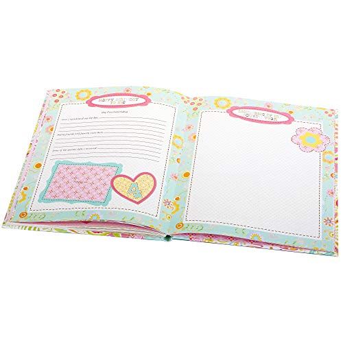  C.R. Gibson Sweet Baby Pink Owl First Five Years Girl Memory Baby Book, 64pgs, 10 W x 11.75 H