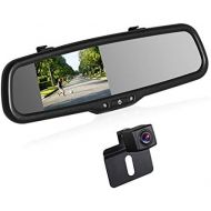 Boscam K2 Reversing Camera Set, Wireless, 14.4 cm / 4.3 Inch LCD Colour Display In Rear View Mirror, IP 68 Waterproof, Reversing Camera with Night Vision For Car, Bus, Lorry, Schoo