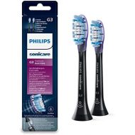 Philips Sonicare Original Premium GumCare HX9052/33 Replacement Brush Heads 7x Healthier Gums, RFID Chip, Pack of 2, Standard, Black