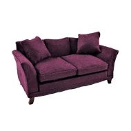 Melody Jane Dolls Houses Melody Jane Dollhouse Modern Purple Sofa Contemporary Living Room Furniture