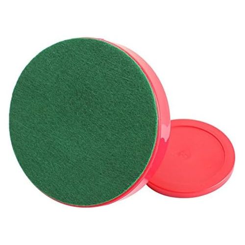  GOSONO Red Air Hockey Pusher Classic Game Air Hockey 4Pcs Table Pucks and 4Pcs Felt Pusher Mallet Grip for Entertainment Table Game
