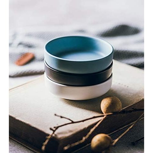  [아마존베스트]Colias Wing 3.5 Inch Simple Style Single Color Pattern Stylish Design Multipurpose Porcelain Side Dish Bowl Seasoning Dishes Soy Dipping Sauce Dishes-Set of 6