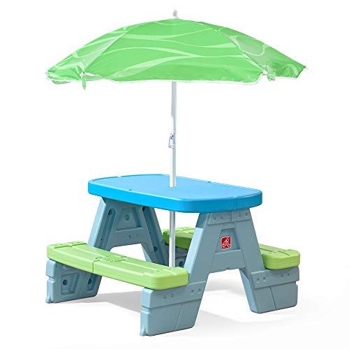 스텝2 [아마존베스트]Step2 Sun & Shade Picnic Table with Umbrella