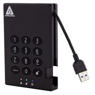Apricorn Aegis Padlock 1 TB USB 3.0 256-bit AES XTS Hardware Encrypted Portable External Hard Drive (A25-3PL256-1000)
