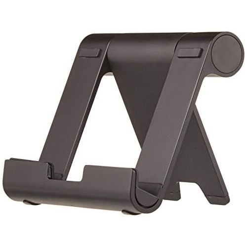  [아마존베스트]AmazonBasics Portable Stand with Adjustable Viewing Angle for Tablets, E-Readers and Mobile Phones, Black