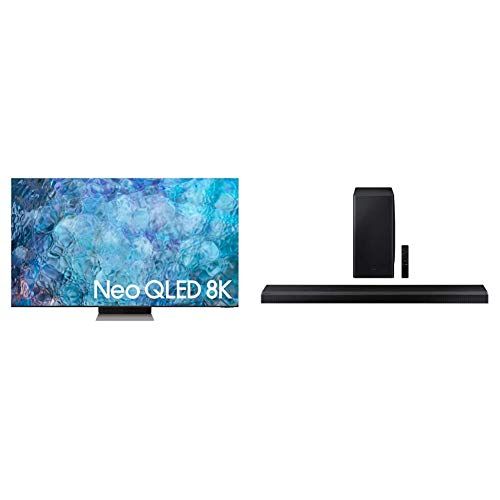 삼성 SAMSUNG 75-inch Class QN900A Series ? Neo QLED 8K Smart TV with Alexa Built-in (QN75QN900AFXZA, 2021 Model) with Samsung HW-Q800A 3.1.2ch Soundbar w/Dolby Atmos/DTS:X 2021