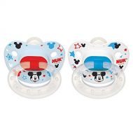 NUK Disney Mickey Mouse Orthodontic Silicone Pacifier 2 Pack (0-6Months) Size 1 by NUK