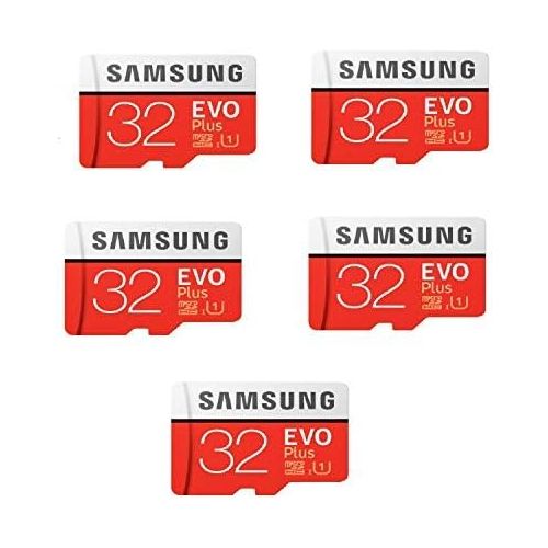 삼성 SAMSUNG 32GB Evo Plus Class 10 Micro SDHC with Adapter 80MB/S (MB-MC32GA) Pack of 5
