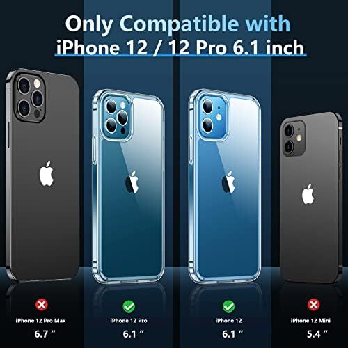  [아마존베스트]Temdan Clear Case Compatible with iPhone 12 Case/Compatible with iPhone 12 Pro Case - Clear