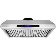 XtremeAIR XtremeAir PX12-U30, 30 width, LED Lights, Baffle Filter W Grease Drain Tunnel, 1.0mm Non-Magnetic Stainless Steel, Under Cabinet Mount Hood