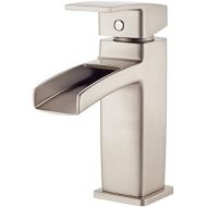 Pfister LG42DF0K Kenzo Single Control Waterfall 4 Centerset Bathroom Faucet in Brushed Nickel, Water-Efficient Model