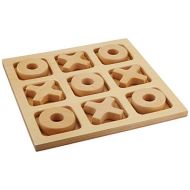 Sammons Preston Giant Tic-Tac-Toe Board, Large Wooden Playing & Gaming Board for Children, Adults, Elderly, 11.5 Square Indoor Recess Board Game with Jumbo Sized Pieces, Wood Nough