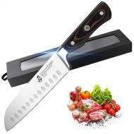 TUO Santoku Knife 7 inch Japanese Chef Knife Asian Knife German High Carbon Stainless Steel Japanese Cleaver Sushi Knife Ergonomic G10 Handle with Gift Box Legacy Series