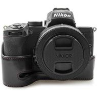 kinokoo PU Leather Case for Nikon Z50, Camera Z50 Hand Grip Case Bottom Case Half Case for Nikon Z50 (Black)
