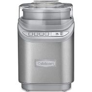 Cuisinart ICE-70 Electronic Ice Cream Maker, Brushed Chrome, Ice Cream Maker with Countdown Timer, With Countdown Timer
