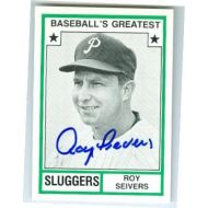 Autograph Warehouse Roy Seivers autographed baseball card (Philadelphia Phillies) 1982 TCMA #41 Sluggers