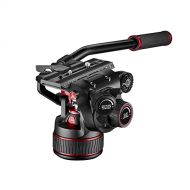 Manfrotto Nitrotech Fluid Video Head for DSLR, Mirrorless, Video and Cinema Cameras - Continuous Counterbalance System 0-17.6lbs - Variable Continuous Fluid Drag System - 17.6lbs P