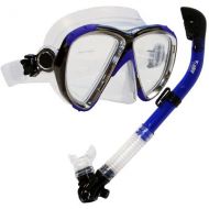 Cressi Promate Snorkeling Scuba Dive Mask Snorkel Gear Deluxe Set/ SCS0053