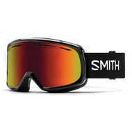 Smith Womens Drift Snow Goggles Black With Red Sol-X Lens