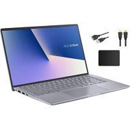 ASUS ZenBook 14” Full HD Widescreen LED Display Laptop Bundle Accessory AMD Ryzen 5 4500U 8GB RAM 256GB PCIe SSD NVIDIA GeForce MX350 Backlit Keyboard Windows 10 Light Gray