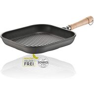 Berndes 071282 Bonanza Induction Grillpfanne, Aluminium, 8 liters, schwarz