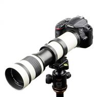 Lightdow 420-800mm f/8.3 Manual Zoom Super Telephoto Lens + T Mount Ring for Nikon D3500 D5600 D7500 D500 D600 D700 D750 D800 D850 D3200 D3400 D5100 D5200 D5300 D7000 D7200 Camera