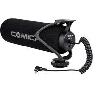 Comica CVM-V30 LITE Video Microphone Super-Cardioid Condenser On-Camera Shotgun Microphone for Canon Nikon Sony Panasonic Camera/DSLR/iPhone Samsung Huawei with 3.5mm Jack（Black）
