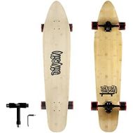 DINBIN 42 Inch Complete Cruiser Longboard Skateboards Bamboo and Hard Maple Deck Made for Adults, Teens, and Kids Cruising, Carving, Dancing
