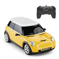 RASTAR Mini Cooper RC CAR, 1:24 BMW Mini Cooper S Remote Control Vehicle Toy Car for Kids, Yellow