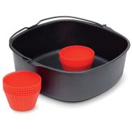 Philips Kitchen Appliances Master Accessory Kit with Baking Pan and Silicone Muffin Cups, XXL models, Black: Kitchen & Dining