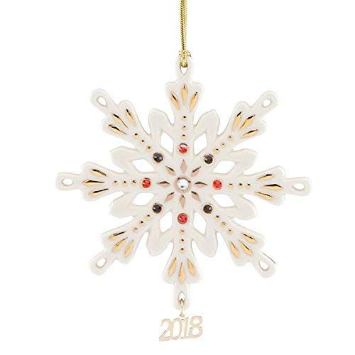 레녹스 Lenox 2018 Annual Gemmed Snowflake Ornament