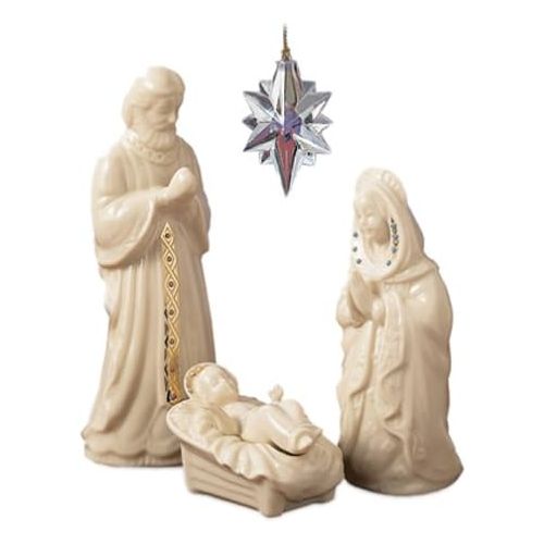 레녹스 Lenox China Jewels Nativity Porcelain 3-Piece The Holy Family