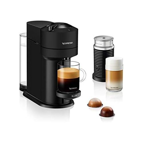 브레빌 Nespresso BNV550MTB Vertuo Next Espresso Machine with Aeroccino by Breville, Black Matte