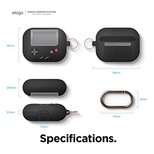  [아마존베스트]elago AW5 AirPods Pro Silicone Case Compatible with Apple AirPods Pro Charging Case  Design in the Classic Handheld Game Console