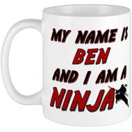 CafePress My Name Is Ben And I Am A Ninja Mug Ceramic Coffee Mug, Tea Cup 11 oz