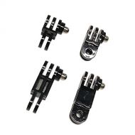 Williamcr 3-Way Adjust Straight Joints Mount Extension Pivot Arm Adapter Set,Long and Short Same/Vertical Direction for Gopro Hero/SJCAM/DJI Osmo Action
