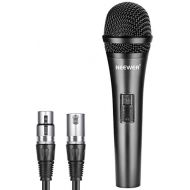 [아마존베스트]Neewer Dynamic Cardioid Microphone with XLR Male to XLR Female Cable Rigid Metal Construction for Professional Musical Instruments Pickups Vocal Broadcasting Voice - Black (NW-040)