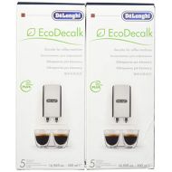 DeLonghi Eco Descaling Solution 5513291781 (Pack of 2), Set of 2, White
