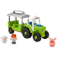 Fisher-Price Little People Caring for Animals Tractor, push-along musical farm truck for toddlers and preschool kids