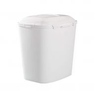 Jlxl Pet Food Container, 6-10kg Cat Dog Dry Feed Storage Tub Lid Seal Large Kitchen Grains Bin Seed Box Resistant White