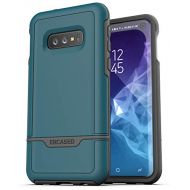 Encased Heavy Duty Galaxy S10e Protective Case (2019 Rebel Armor) Military Grade Full Body Protection Cover for Samsung Galaxy S10 E - Turquoise Blue