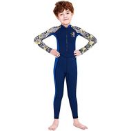 Skyone Kids Full Body Swimsuit for Girls Boys Rash Guard Long Sleeve Wetsuit Skin One Piece Children Swimwear,Quick Dry Water Sports
