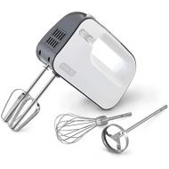 Dash SmartStore Deluxe Compact Electric Hand Mixer + Whisk and?Milkshake?Attachment for Whipping, Mixing Cookies, Brownies, Cakes, Dough, Batters, Meringues & More, 3 Speed, 150-W