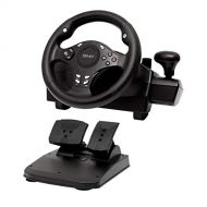 [아마존베스트]DOYO Gaming racing wheel 270 degree driving force steering wheel for racing games PC / XBOX ONE / XBOX 360/ PS4 / PS3 / Nintendo Switch / Android with pedals accelerator brake