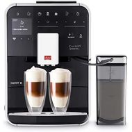 Melitta Caffeo Barista TS Smart F850-102, Kaffeevollautomat mit Milchbehalter, Smartphone-Steuerung mit Connect App, One Touch Funktion, Schwarz