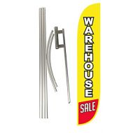LookOurWay Warehouse Sale Feather Flag Complete Set with Pole & Ground Spike