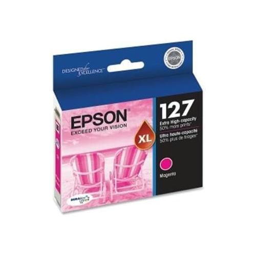 엡손 Epson 127 Durabrite X-High Yield Ink Cartridge (Magenta) in Retail Packaging