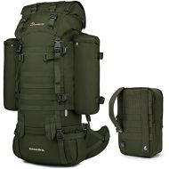 Mardingtop 65+10L/65L Molle Hiking Internal Frame Backpacks with Rain Cover